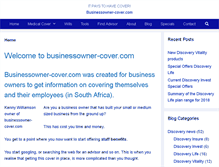Tablet Screenshot of businessowner-cover.com